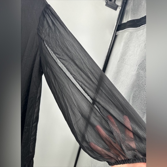 BCBG Paris Women's Split Sleeve  Metallic Mini Dress Size XXL (20) - Picture 2 of 5